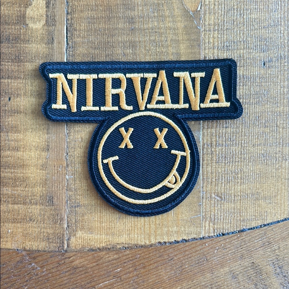 Nirvana Black and Gold Patch